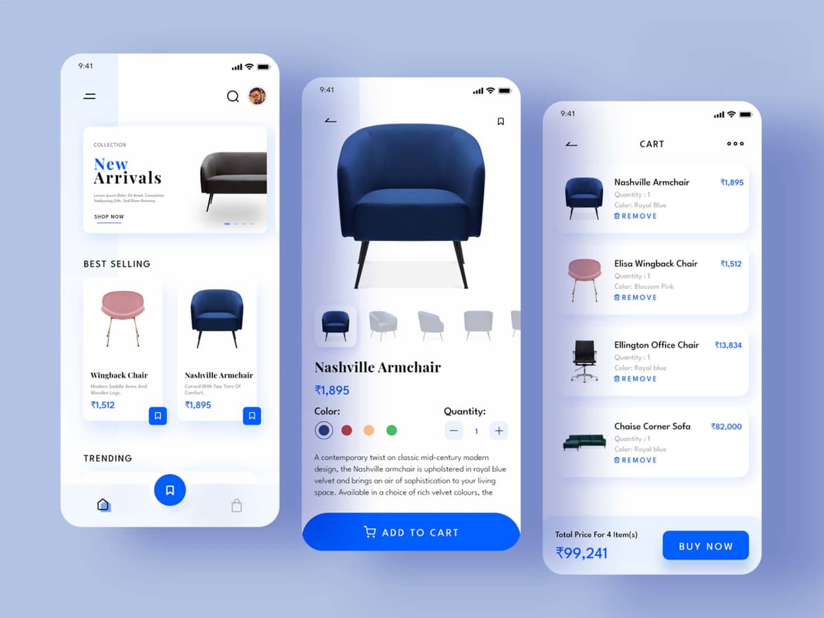 Screenshot of the Ecommerce App